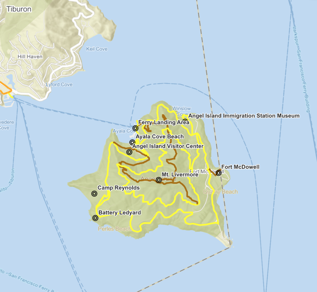 angel island immigration station map